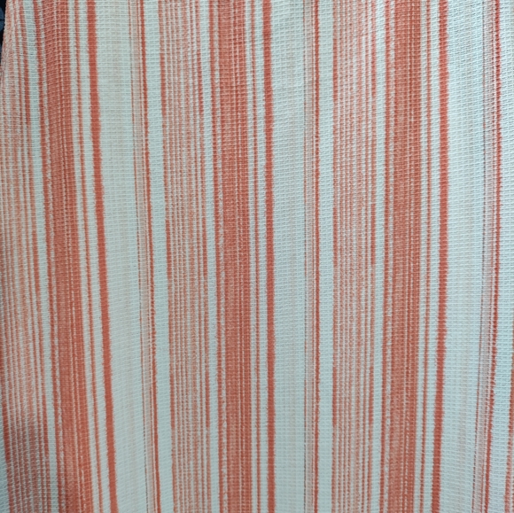 Cure Petites- Orange and white striped tank top with button detail. New. Size- S - Picture 6 of 6